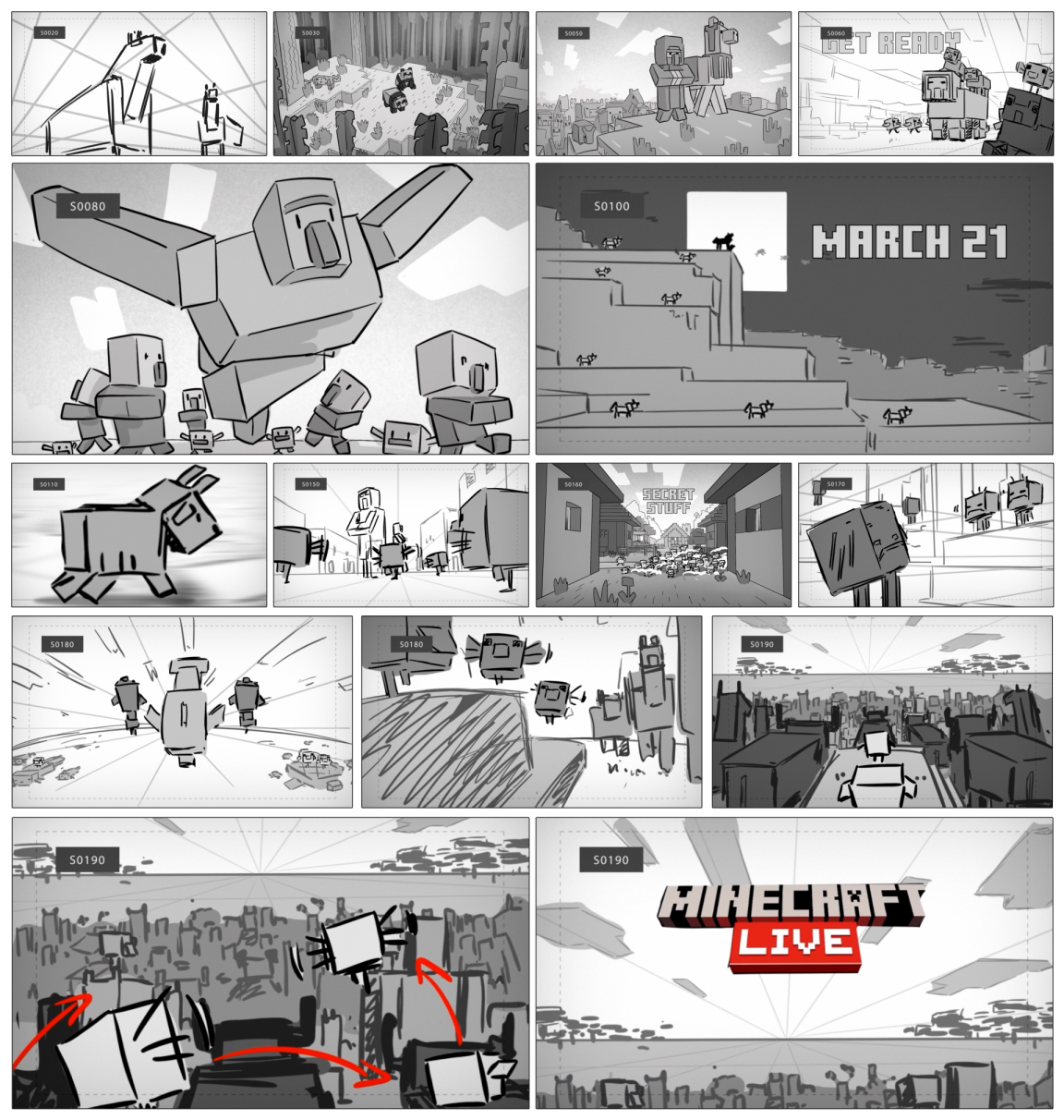 Minecraft Live Storyboard