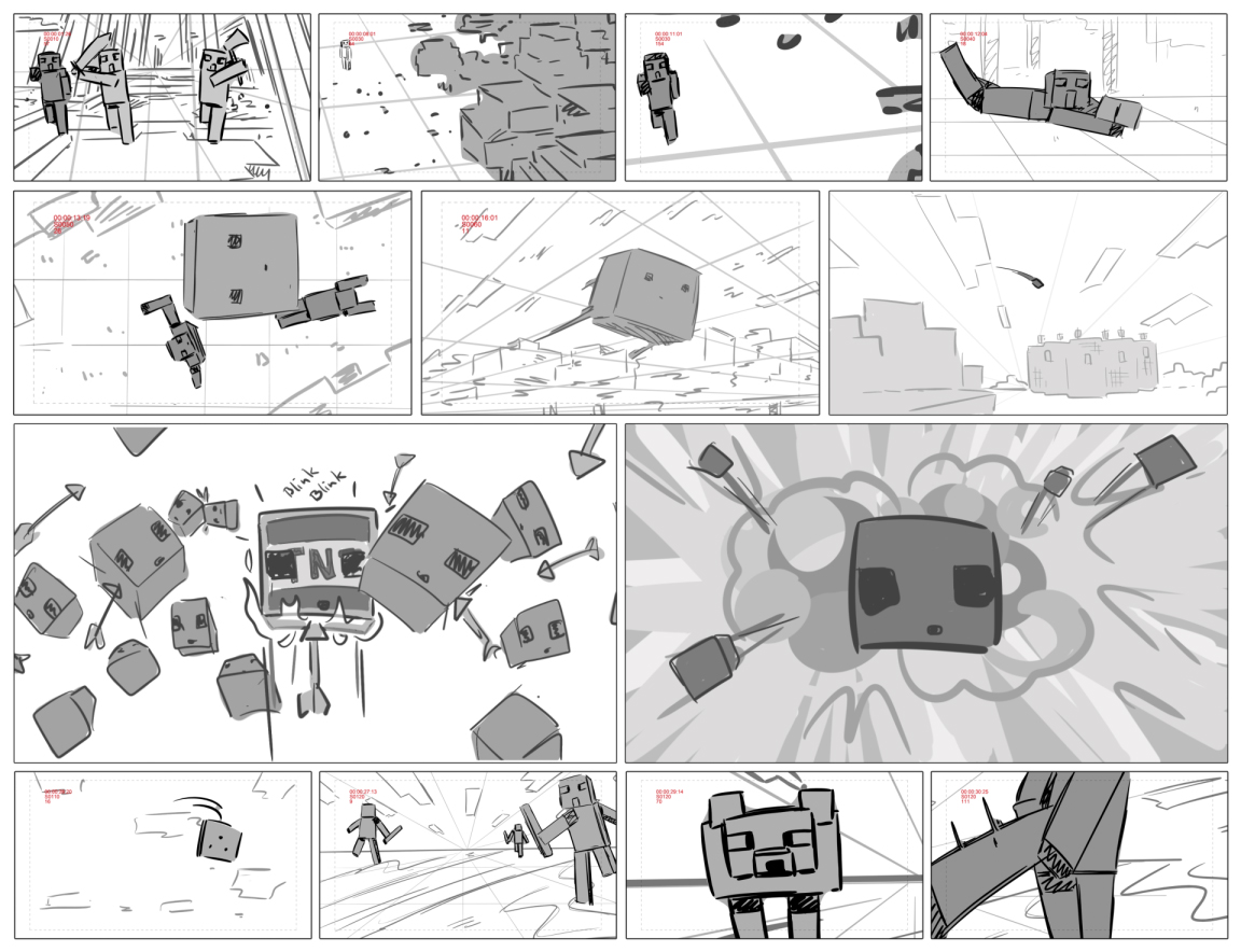 Minecraft – Chaos Spreads Storyboard